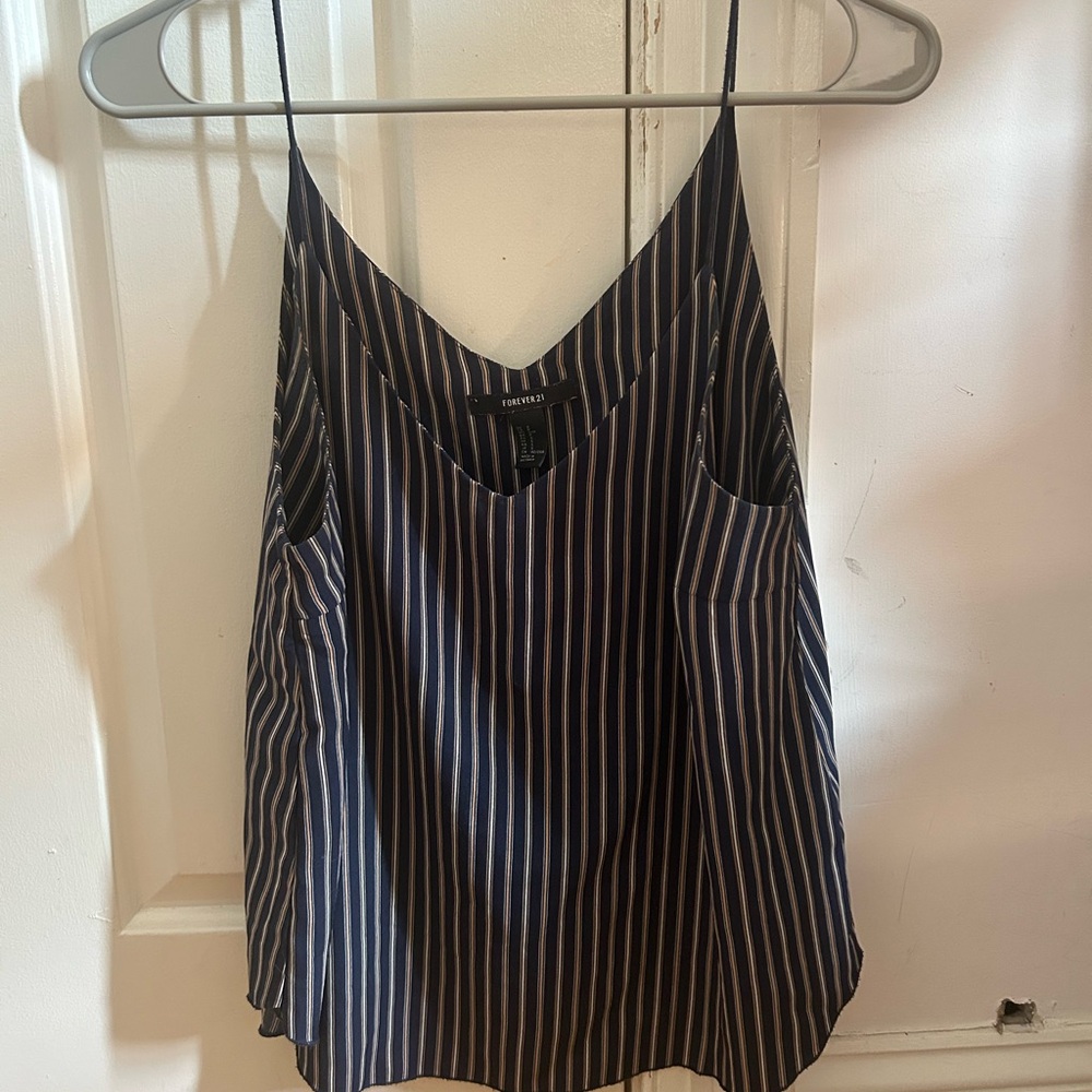 Blue Forever 21 Tank Top